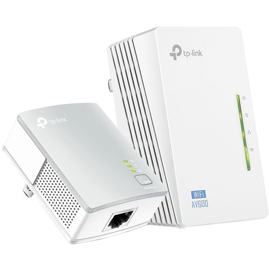 TP-LINK TL-WPA4220 KIT 300Mbps AV500 Wi-Fi Powerline Extender Starter Kit.