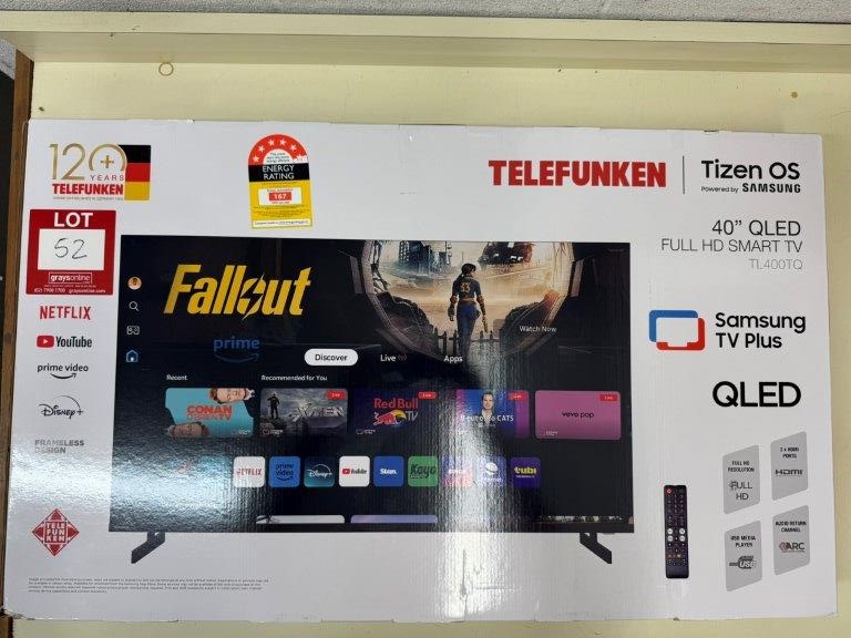 TELEFUNKEN 40" QLED Full HD Smart TV