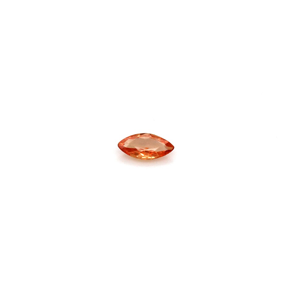 One Orange Sapphire Gemstone