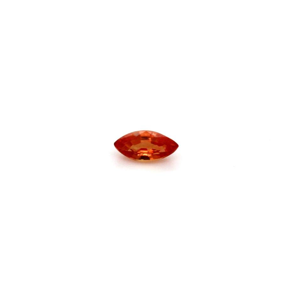 One Orange Sapphire Gemstone