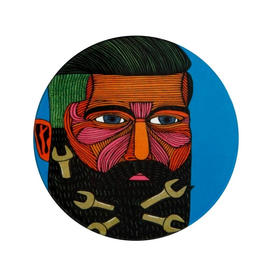 3 x MAXWELL & WILLIAMS Mulga The Artist Ceramic Round Coaster 10.5cm Spanne