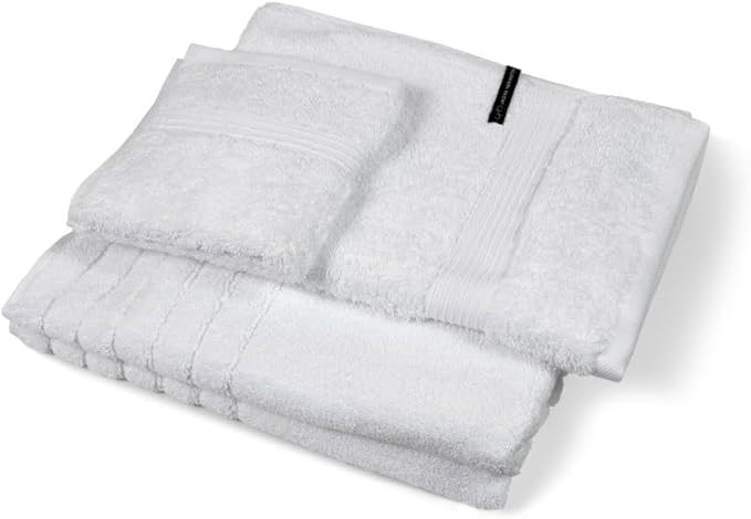JASPA Herington Egyptian Cotton Towel 3 Piece Pack, Snow White