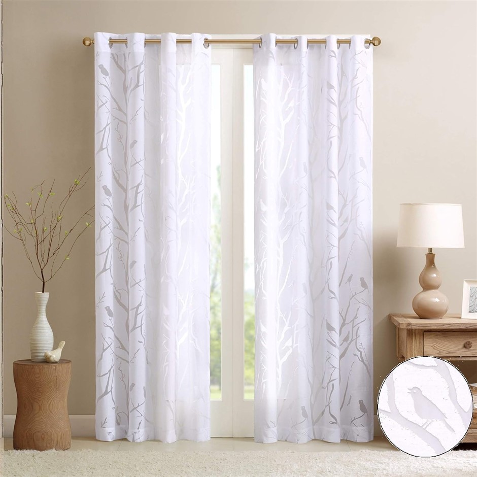 MADISON PARK Semi Sheer Single Curtain, One Panel Only, Grommet Top, Window
