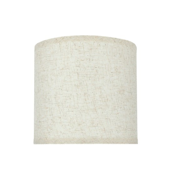 2 x ASPEN Cylinder Shape Lamp Shade in Flaxen Linen (8" x 8" x 8").