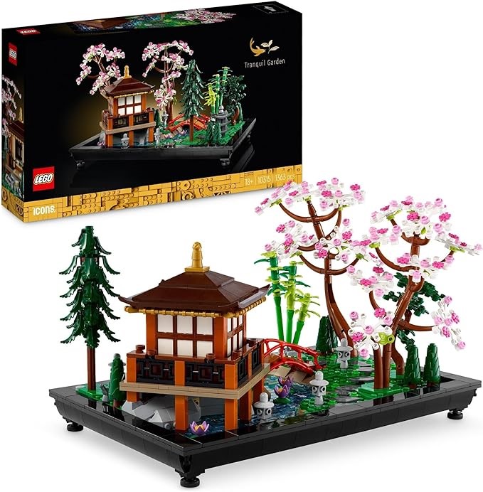 LEGO Icons Tranquil Garden 10315 Building Kit. NB: Box Slightly Damaged dur