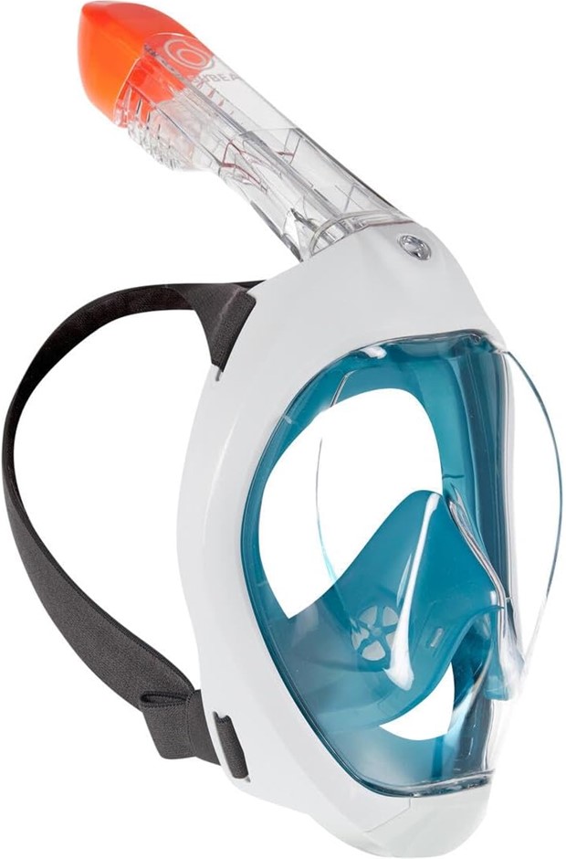 DECATHLON Easybreath Adult's 500 Full Face Snorkel Mask, M/L, Deep Petrol B