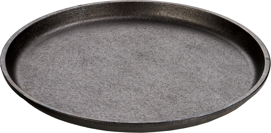 LODGE Serving Griddle. Diameter: 9.25". Cast Iron. Colour: Black. NB: Not i