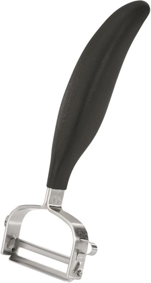 2 x GEFU Pomodoro Stainless Steel Peeler, Black/Silver, 13640