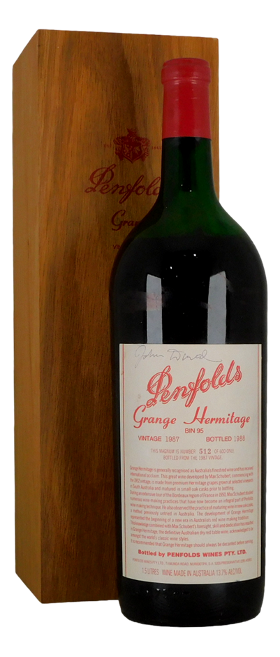 NSW P/UP ONLY - Penfolds Bin 95 Grange Hermitage 1987 (1x 1.5L) SA.
