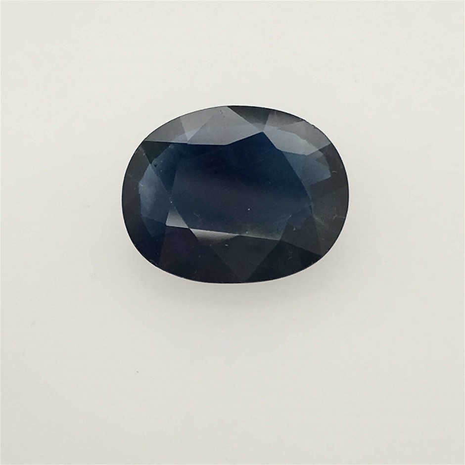 4.22ct One Stone Loose Natural Blue Sapphire Oval With AIG Cert.