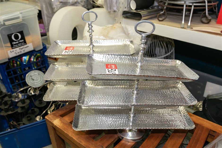 Three Teir Serving Platers x2