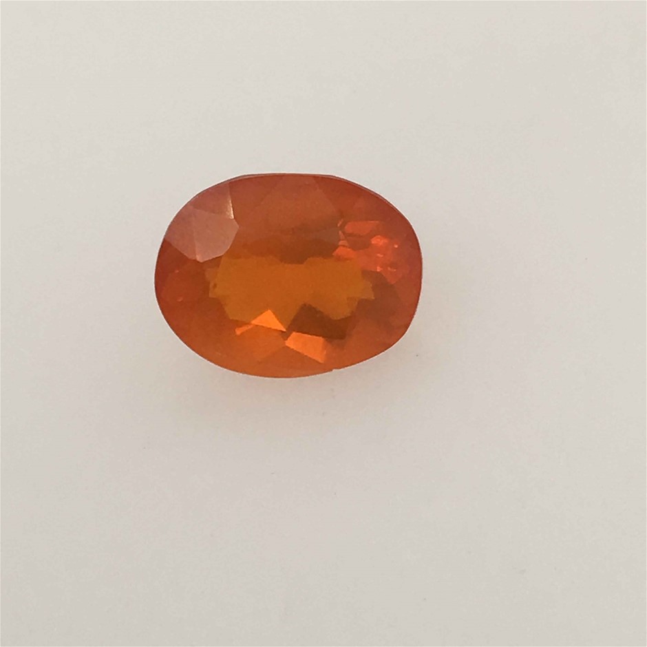 1.57ct One Stone Loose Natural Mexican Fire Opal Oval