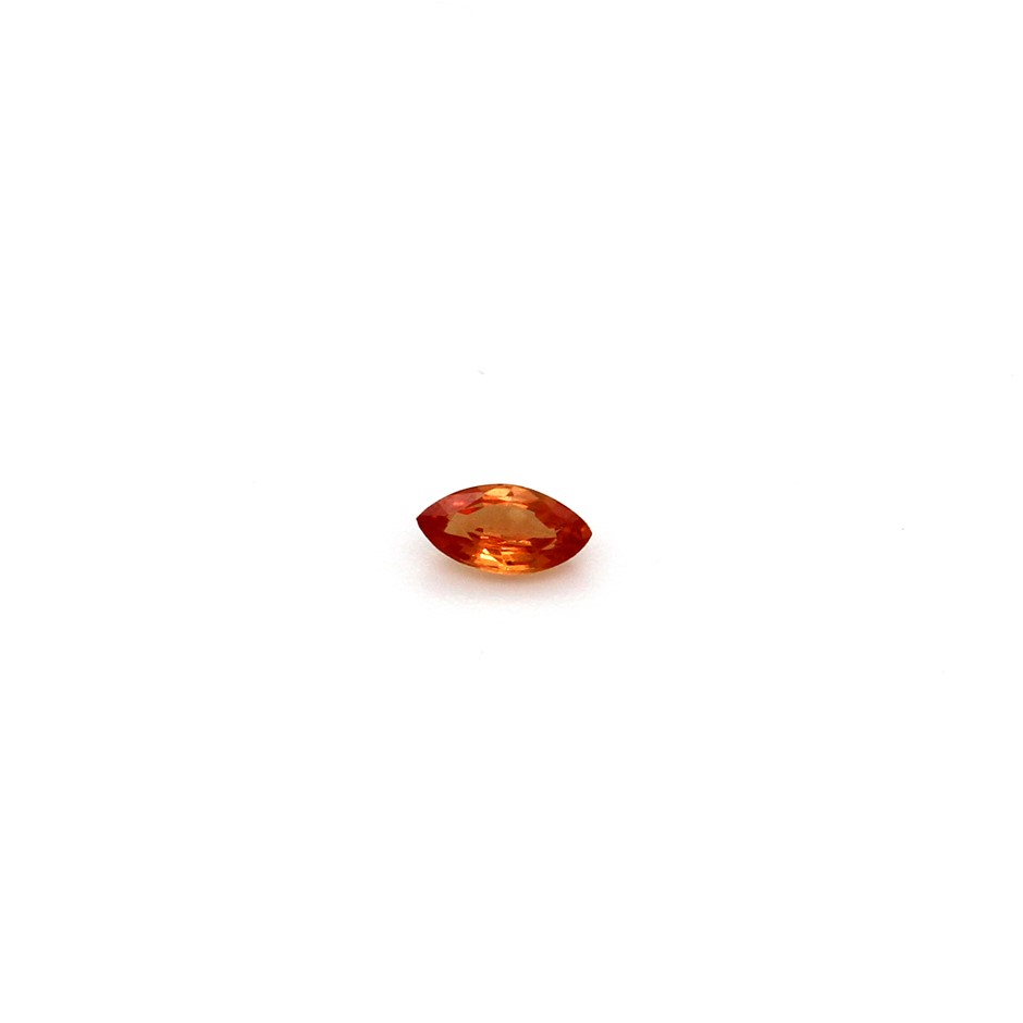 One Orange Sapphire Gemstone