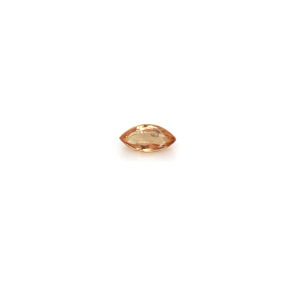 One Orange Sapphire Gemstone