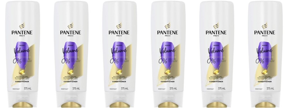 6X Pantene Pro-V Sheer Volume - Volumising Conditioner, 375ml