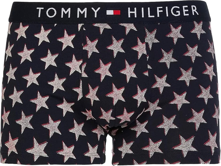 TOMMY HILFIGER Boxer Shorts Trunk with Stars Print, XLarge