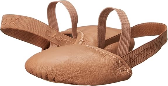 CAPEZIO Leather Pirouette II Dance Shoe, Dark Sun Tan, Size Large