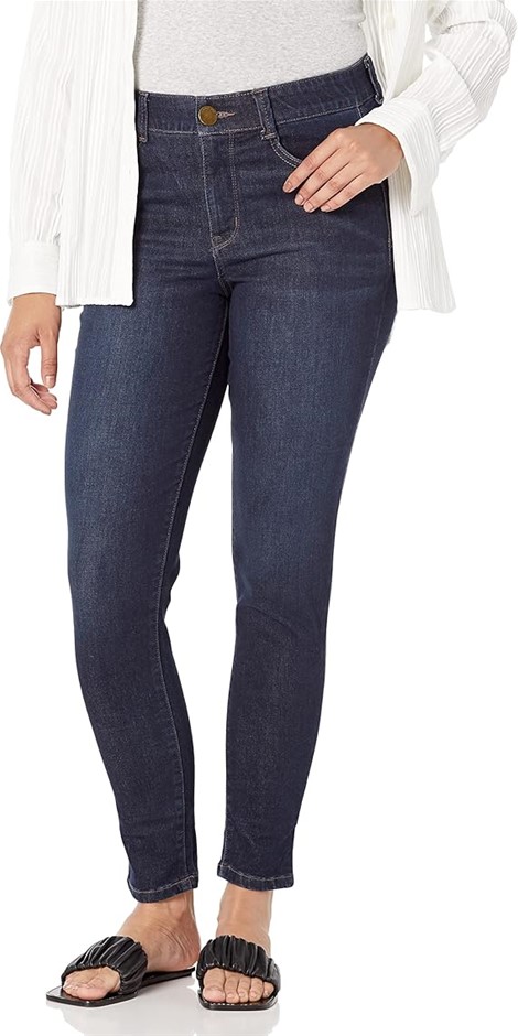 VINTAGE AMERICA Blues Women's F'ab Body Sculpt Skinny Denim Jean, Dark Empi