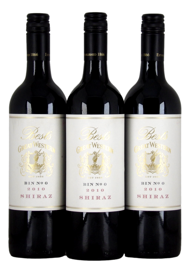 Best's Great Western Bin 0 2010 (3x 750mL), SA.