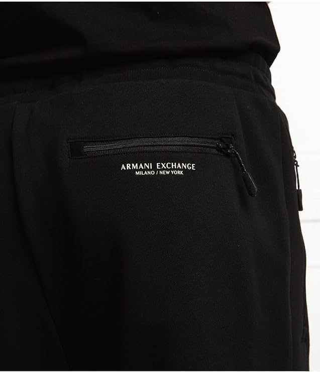 A|X Armani Exchange Men's Drawstring Bermuda Short with Zip Pockets, Size S