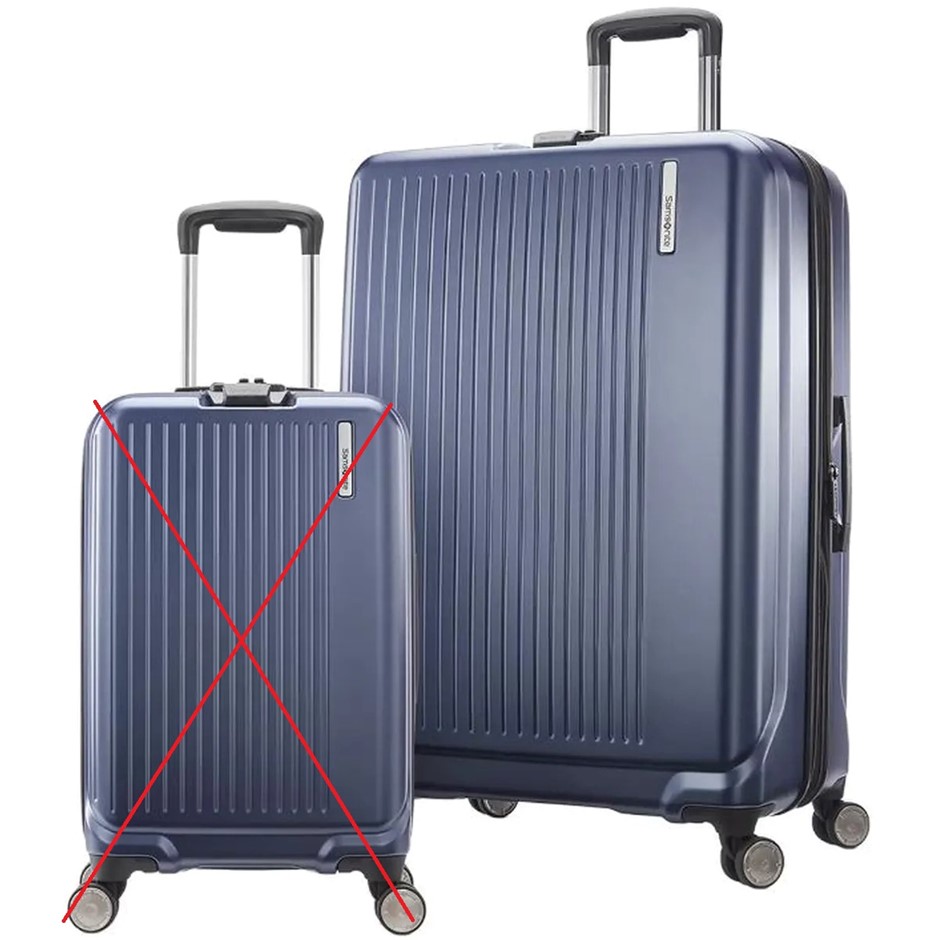 SAMSONITE Amplitude Hardside 1-Piece Luggage Set, Blue, Large: W 520 x H 74