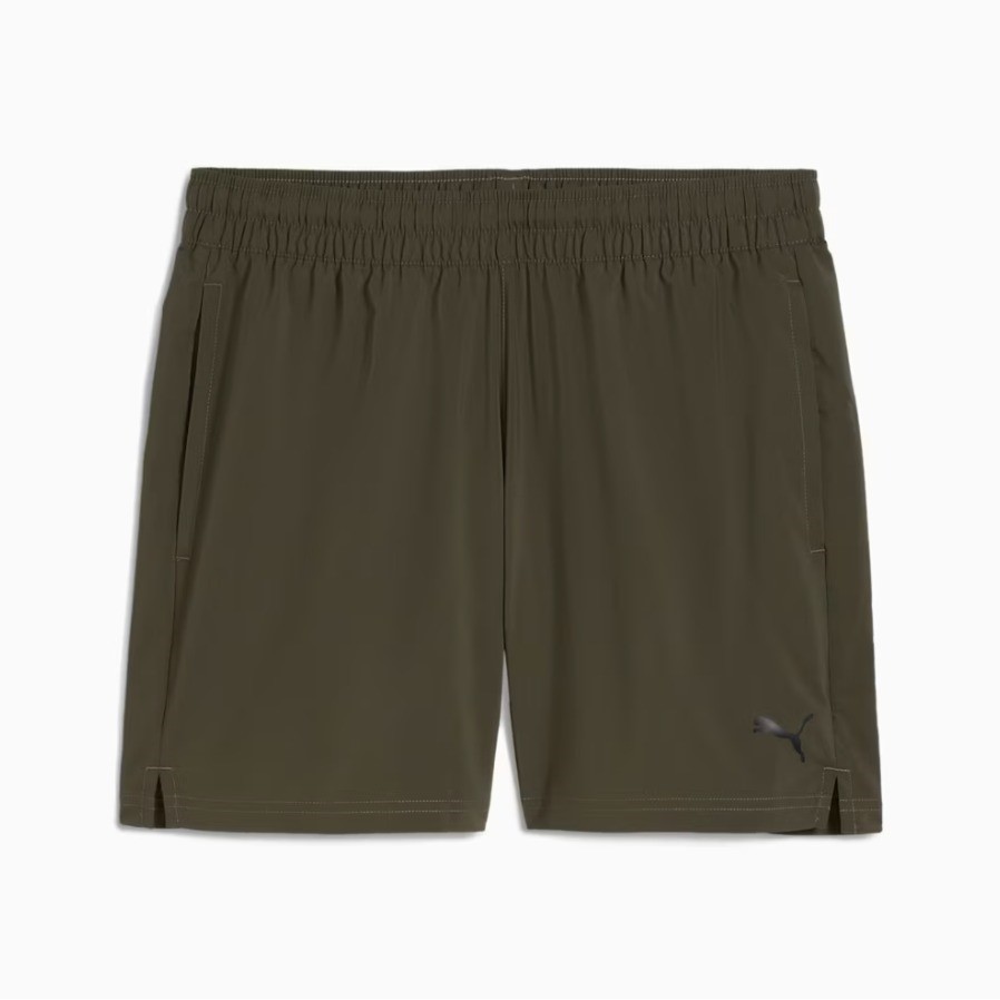 PUMA Men's Tad Essentials 5" Woven Short, Size 3XL, Dark Olive (70), 210628