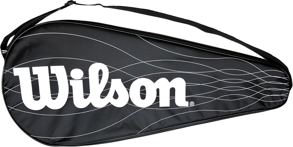 WILSON Performance tennis racket cover for a tennis racket, Black.