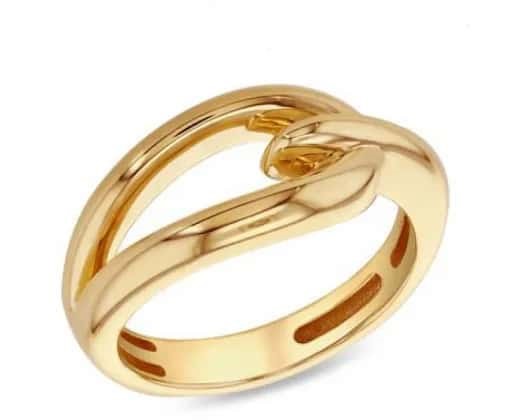 9K Yellow Gold OPEN LINK RING