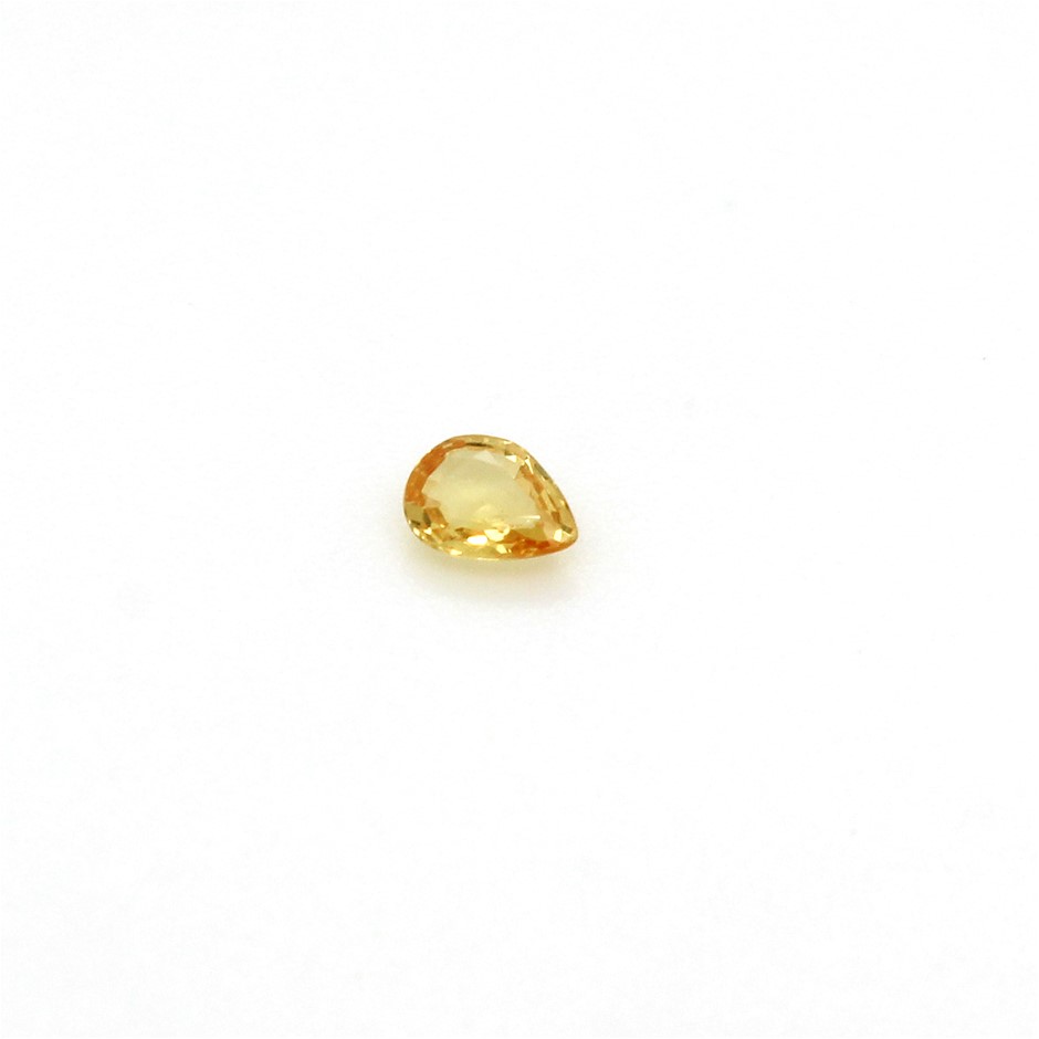One Yellow Sapphire Gemstone