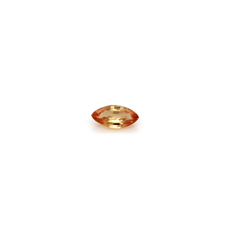 One Orange Sapphire Gemstone