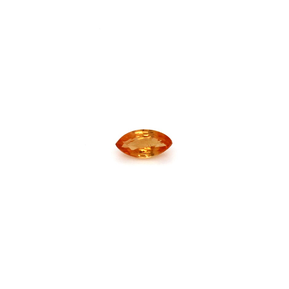 One Orange Sapphire Gemstone
