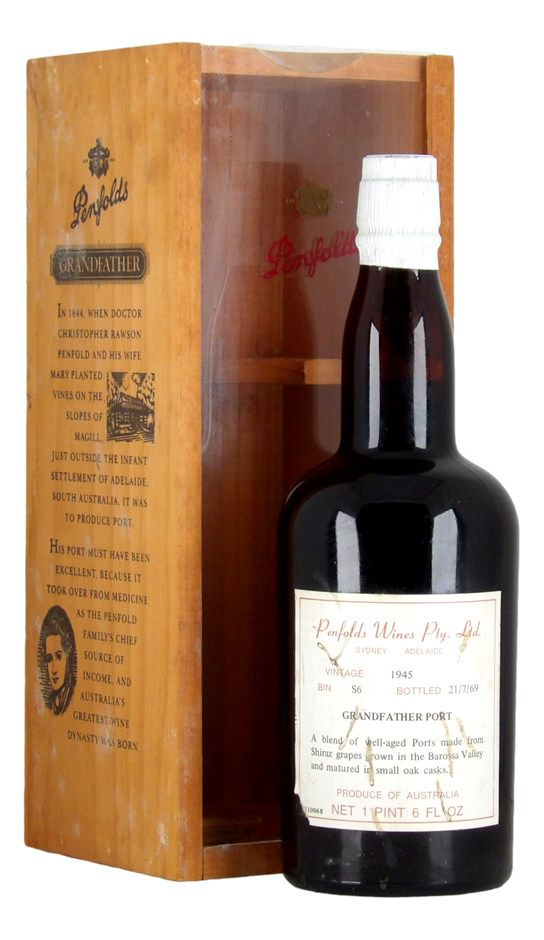 Penfolds Bin S6 Grandfather Port 1945 (1x 1PT 6 FL OZ), SA