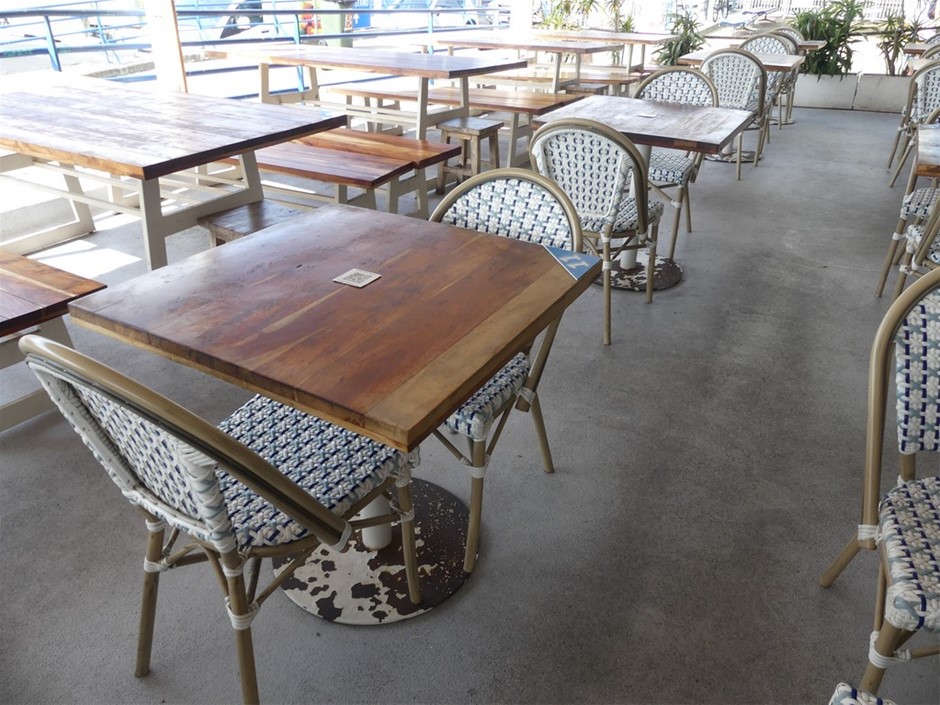 Cafe Table And Chair Setting (Commercial Restaurant Qty 6)