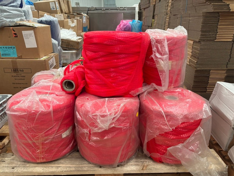 Red Netting Rolls, x8