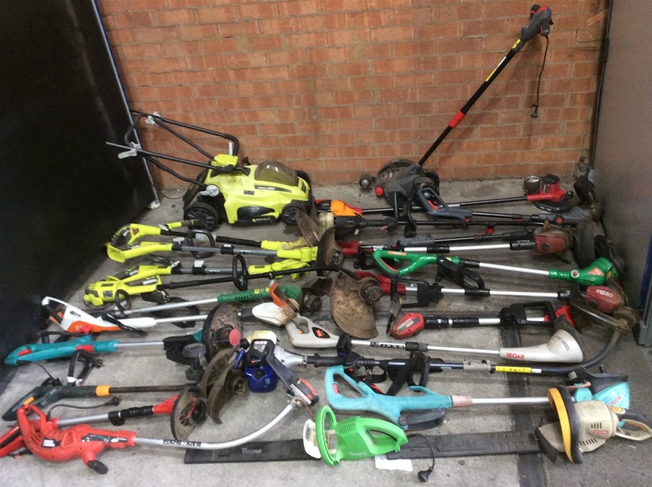 Mixed Brand Electric Lawn Mowers + Trimmers & Garden Power Tools (Bulk Lot)