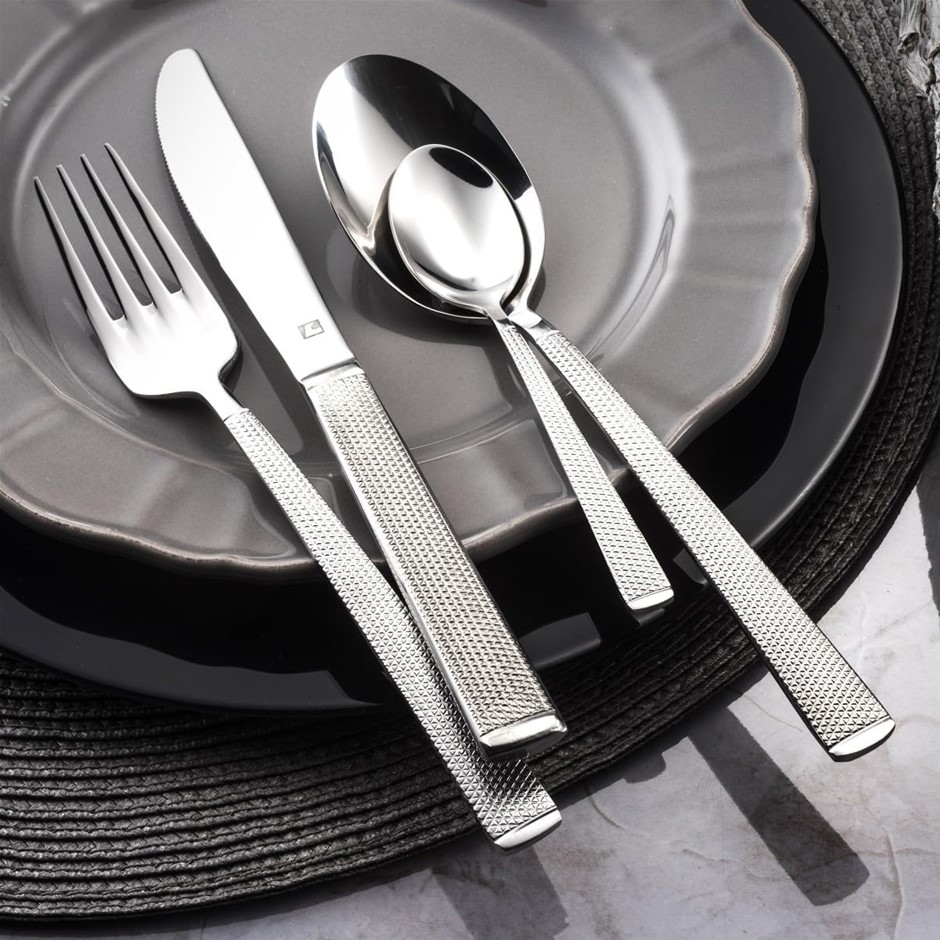 PROUD 24 Piece Cutlery Set. Stainless Steel. Table Knives, Table Forks, Tab