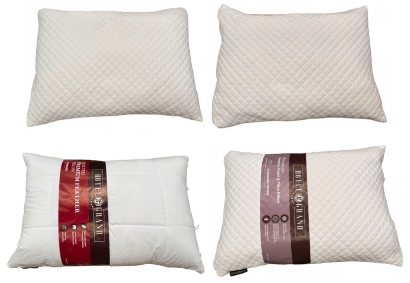 4 x Assorted Pillows. NB: All Minor Use & Some Have Stains from Storage.
