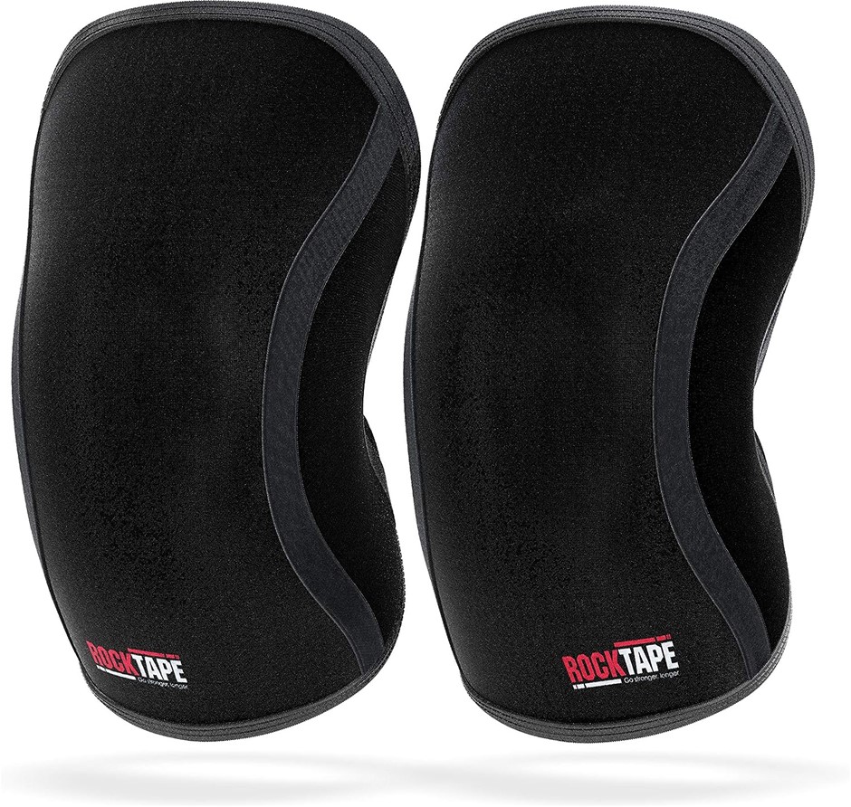 ROCKTAPE Assassins Knee Sleeves, 7mm Think, Medium, Black.