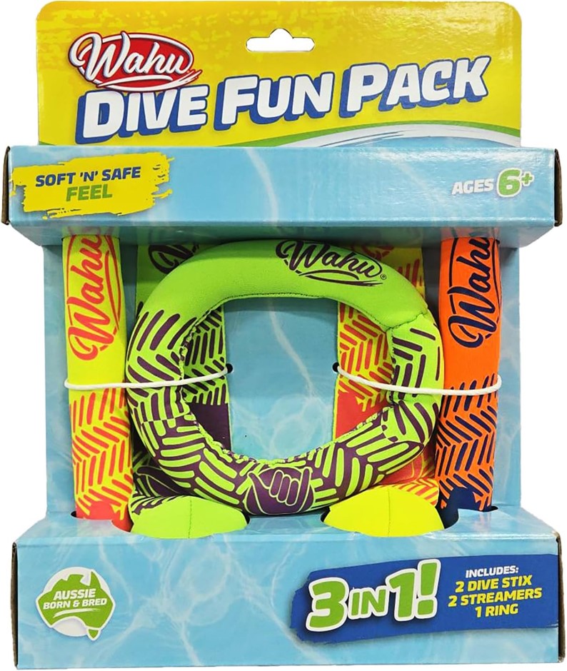 WAHU Dive Fun Pack, 5 Piees, Multicolour.