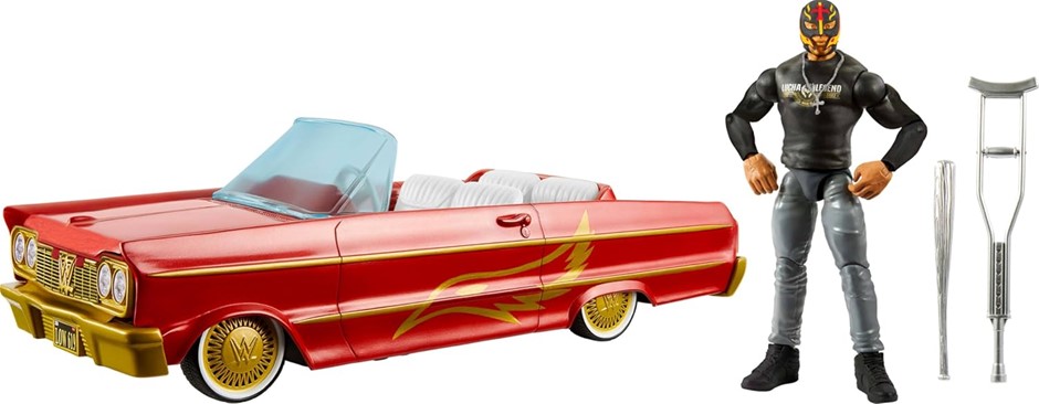 MATTEL WWE Action Figure & Toy Vehicle Set, Rey Mysterio Main Event Figure