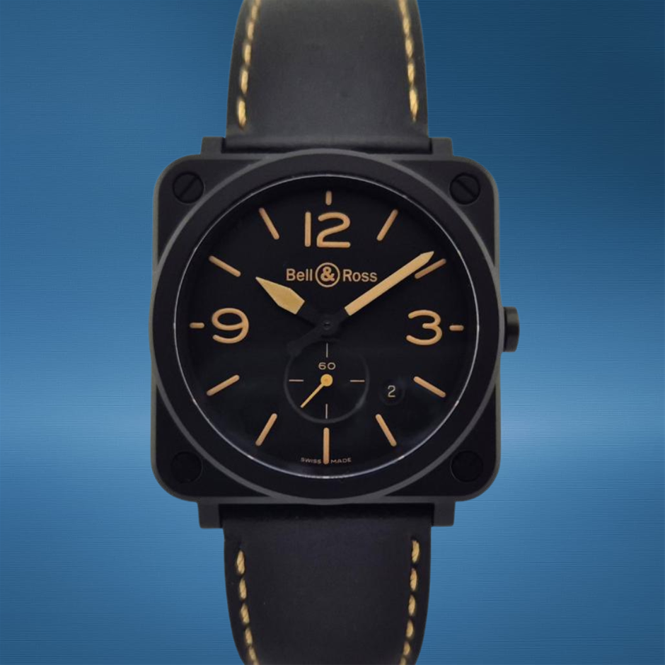 Bell & Ross BRS-64-CMBL Ceramic Black Matte 2016 BxP