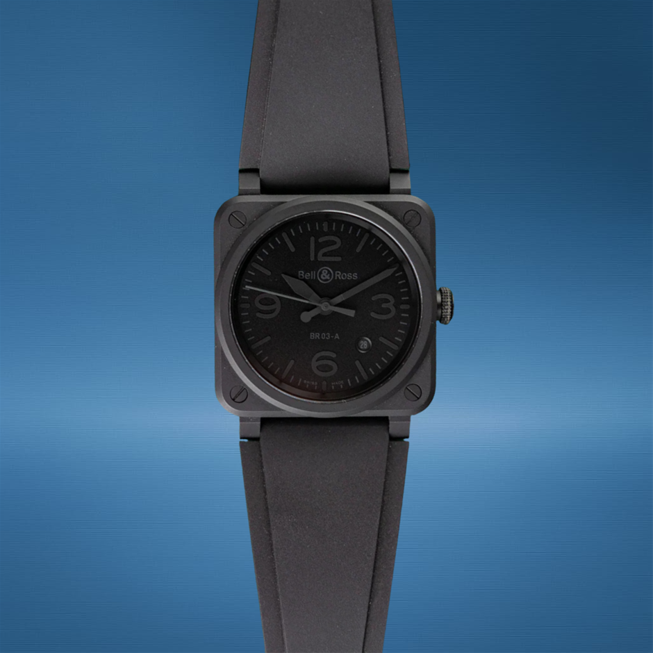 Bell & Ross Br 03 Phantom BR03A-PH-CE/SRB Ceramic 2024 Model BxP