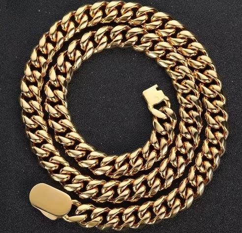 18k Italy Stamped Yellow Gold Filled Chain-Quality Guarantee-60cm