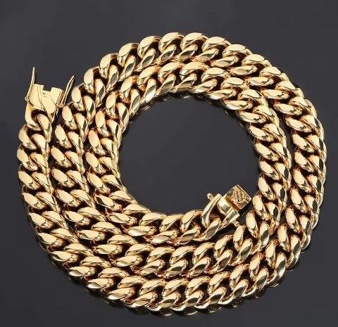18k Italy Stamped Yellow Gold Filled Chain-Quality Guarantee-55cm