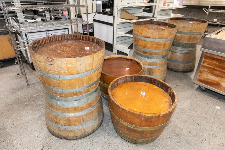 Wine Barrel Food Display Mobile (Qty x5)