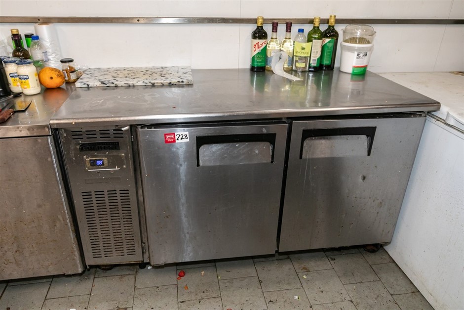 Everest B120C-2FFOS-E 2 Door Bench Fridge Under Bench