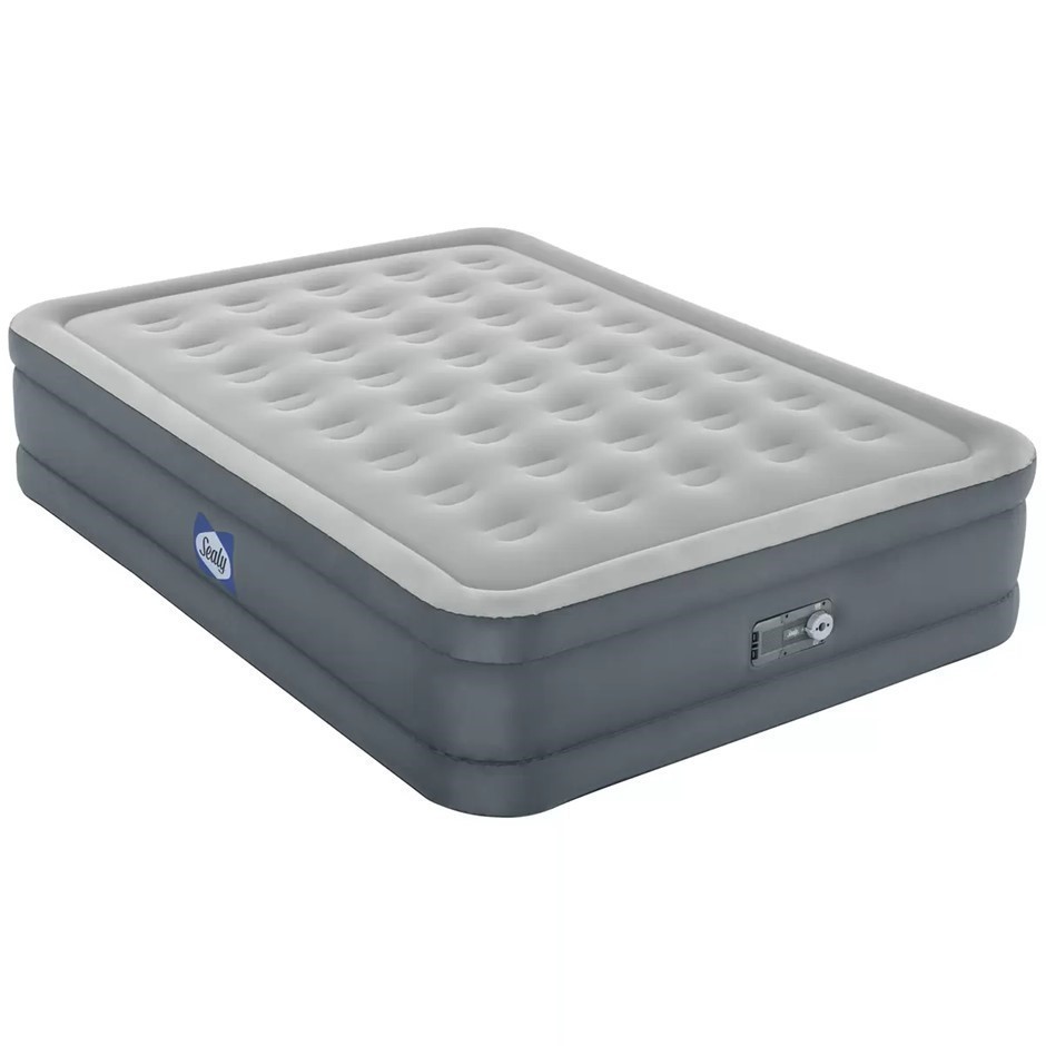 SEALY Fortech Queen Airbed with Inbuilt Pump.