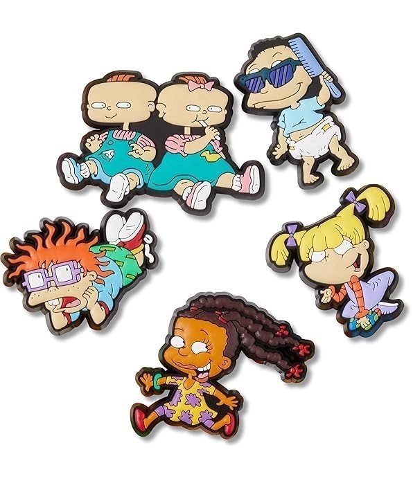 Crocs Jibbitz NBA Basketball Shoe Charms, Rugrats, 5 Pack