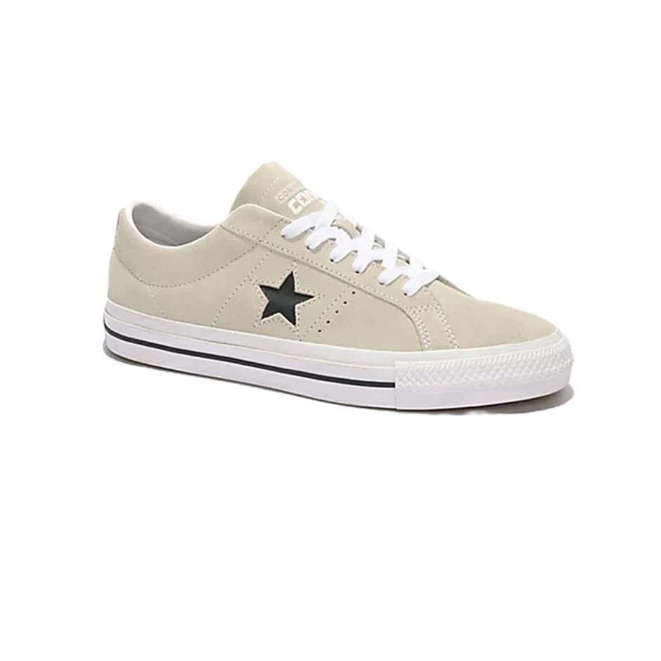 CONVERSE Unisex One Star Pro Egret Shoes, UK 10(M), 12(W), Malted / Black