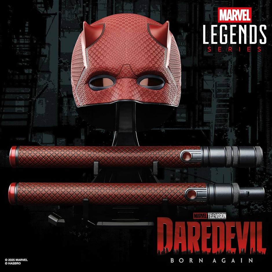 Marvel Legends Series Daredevil: Born Again Premium Roleplay Mask and Billy